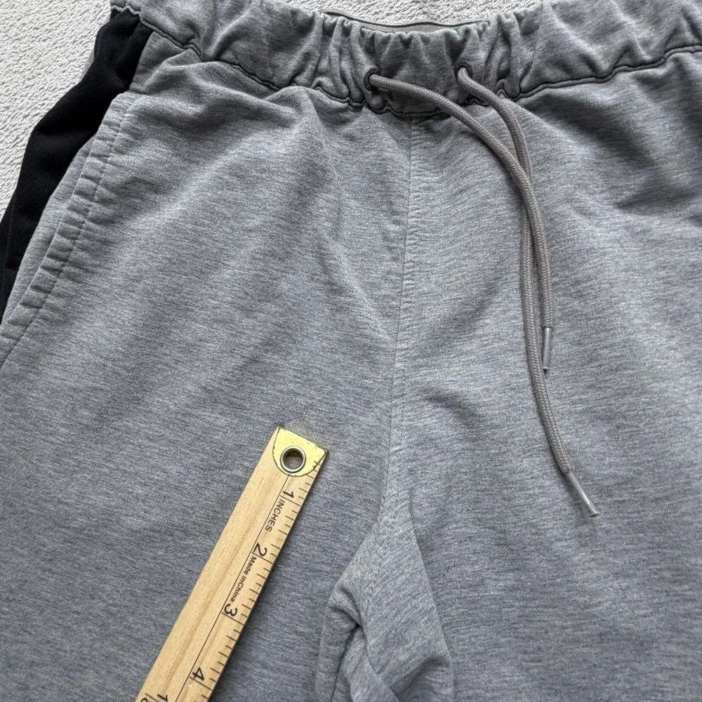 Puma Athletic Shorts Mens Small Gray Black Drawstring Pockets Performance Gym‎